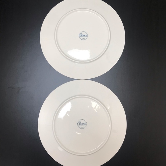 2 Pieces Set Gibson Dinner plates (L) - Picture 3 of 4